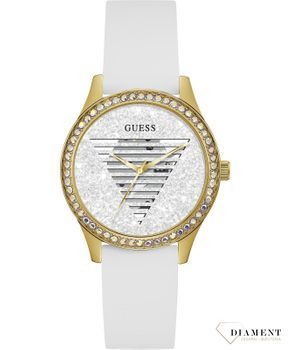 Zegarek damski Guess Lady Idol 'Biały błysk' GW0530L6. Modny zegarek damski. Darmowa dostawa. Modna marka zegarków. Produkty marki guess. Modowa marka dla kobiety. Duży nowoczesny zegarek..jpg