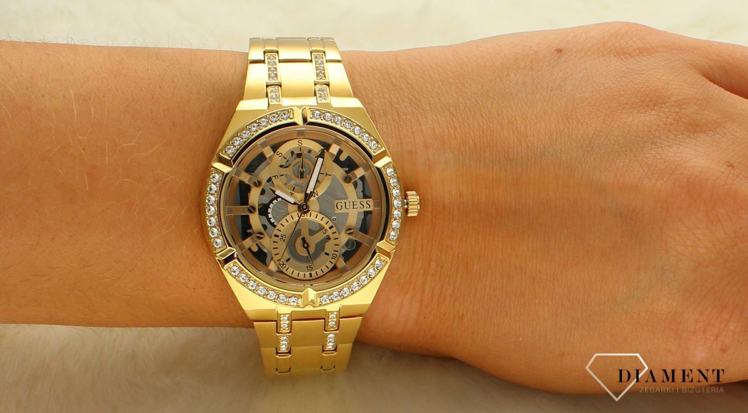 Damski zegarek złoty Guess GW0604L2.jpg
