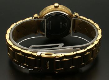 Zegarek damski GUESS GW0613L2 wykonany ze stali szlachetnej. Elegancki zegarek w złotym kolorze. Ozdobna bransoleta, delikatne błyszczące elementy na tarczy (5).jpg