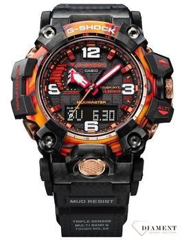 Zegarek męski G-SHOCK Casio Mudmaster Flare Red Series G-Shock 40th Anniversary GWG-2040FR-1AER. Zegarki G-shock wyposażony jest w touch solarsolar powered. Cyferblat zegarka jest panelem słonecznym, który generuje energię e (3).jpg