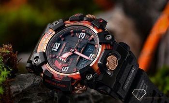 Zegarek męski G-SHOCK Casio Mudmaster Flare Red Series G-Shock 40th Anniversary GWG-2040FR-1AER. Zegarki G-shock wyposażony jest w touch solarsolar powered. Cyferblat zegarka jest panelem słonecznym, który generuje energię e (5).jpg