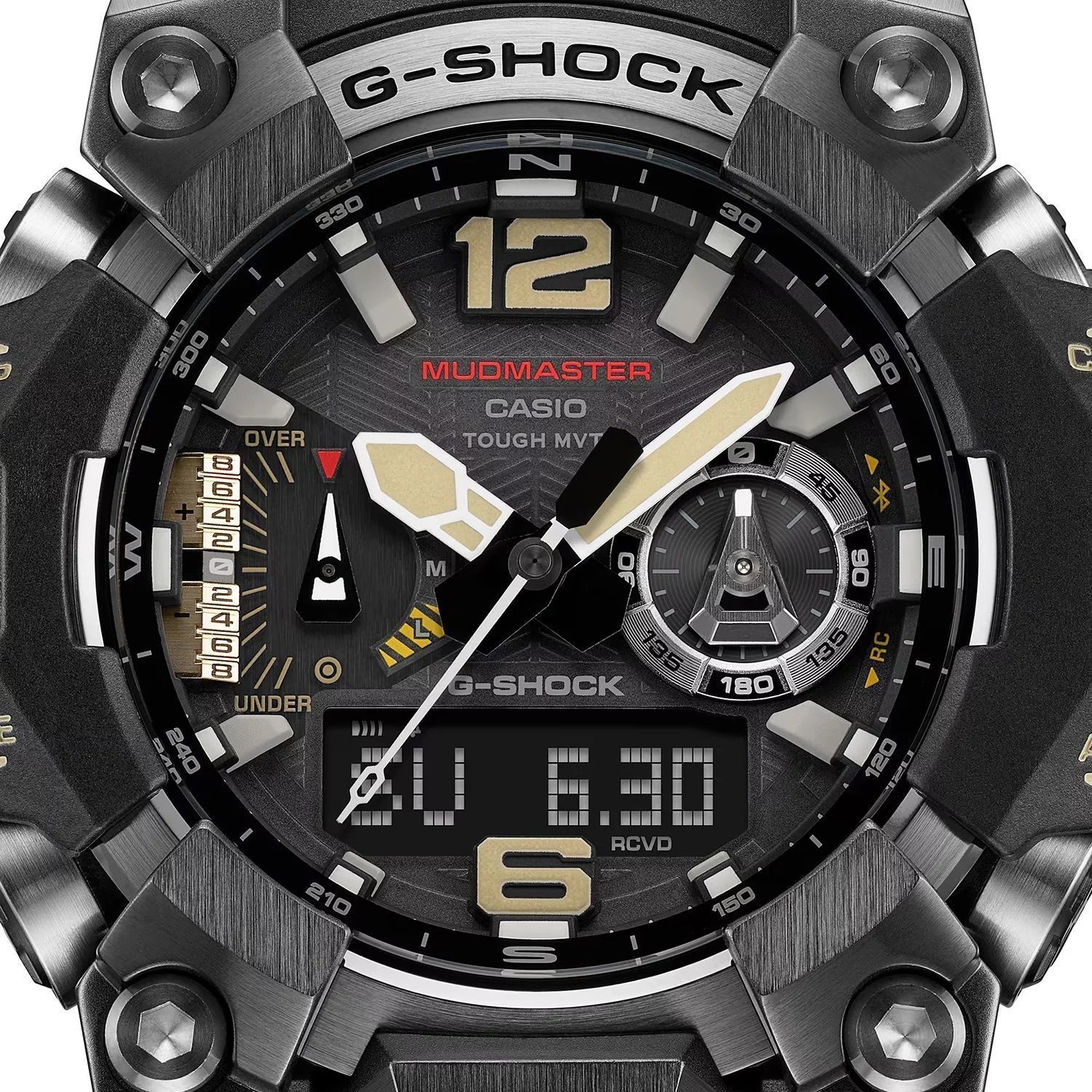 Zegarek męski G-SHOCK Casio Mudmaster Carbon Core GWG-B1000-1AER. Męski zegarek sportowy G-shock. Zegarek wstrząsoodporny Casio G-shock. Zegarek odporny na błoto i kurz. Zegarek męski karbonowy. Zegarek solarny sportowy. Zegarek na prezent d.jpg