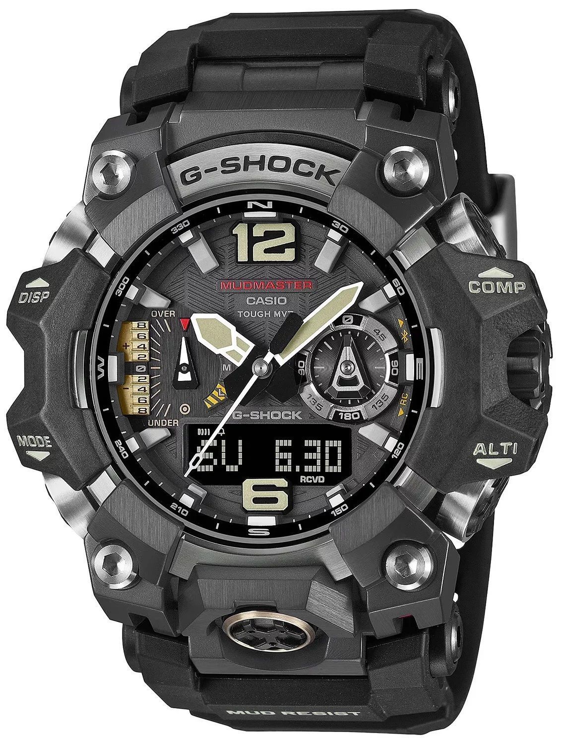 Zegarek męski G-SHOCK Casio Mudmaster Carbon Core GWG-B1000-1AER. Męski zegarek sportowy G-shock. Zegarek wstrząsoodporny Casio G-shock. Zegarek odporny na błoto i kurz. Zegarek męski karbonowy. Zegarek solarny sportowy. Zegarek na prezent d.jpg