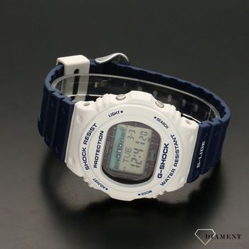 Zegarek męski w kolorach białym i niebieskim to idealne połączenie. Zegarek męski na gumowym pasku. Zegarek męski z wyświetlaczem. Zapraszamy!  (3).jpg