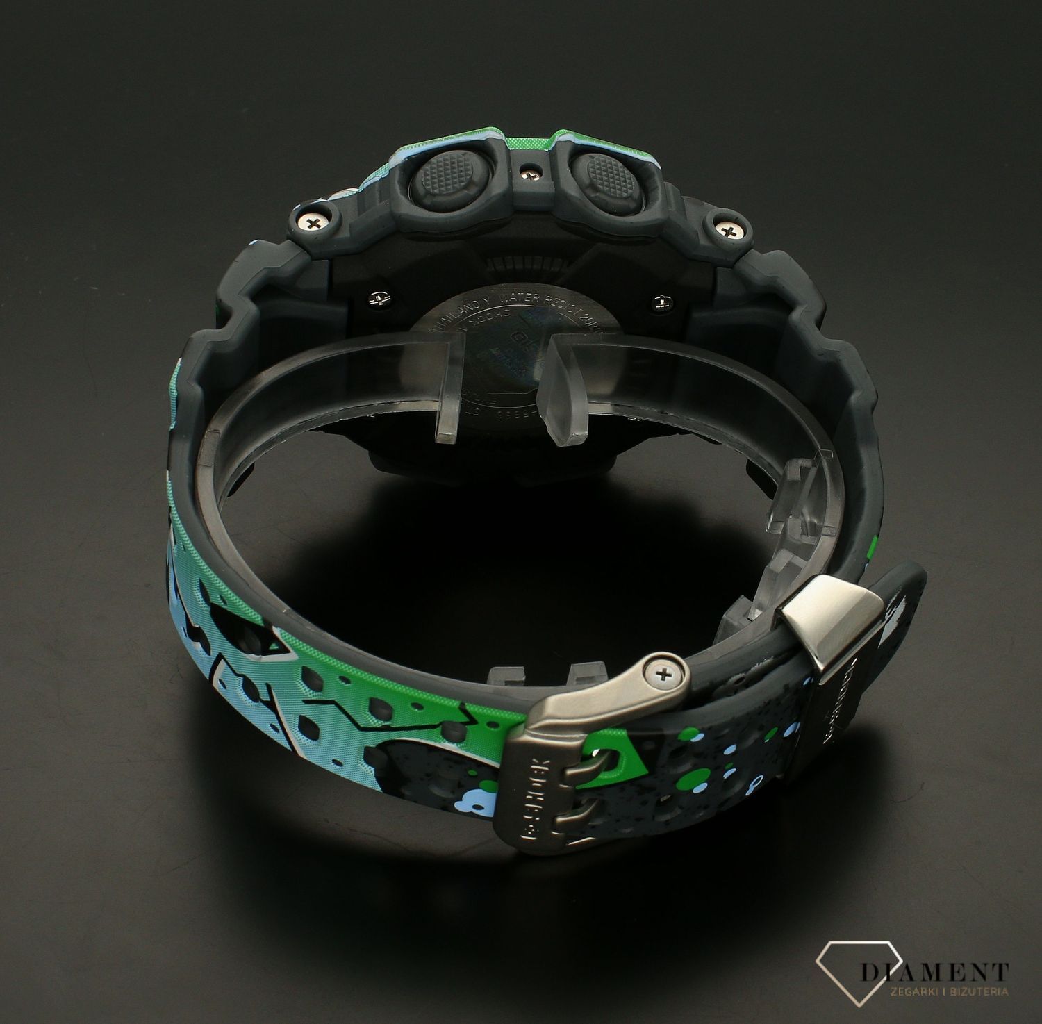 Zegarek męski Casio G-shock GX-56SS-1ER Street Spirit. Zegarek męski Casio G-SHOCK Original Street Spirit GX-56SS-1ER to dodatek o niezwykle oryginalnym i wyjątkowym designie w stylu graffiti. Urządzenie jest napędzane do działania przez solarn.jpg