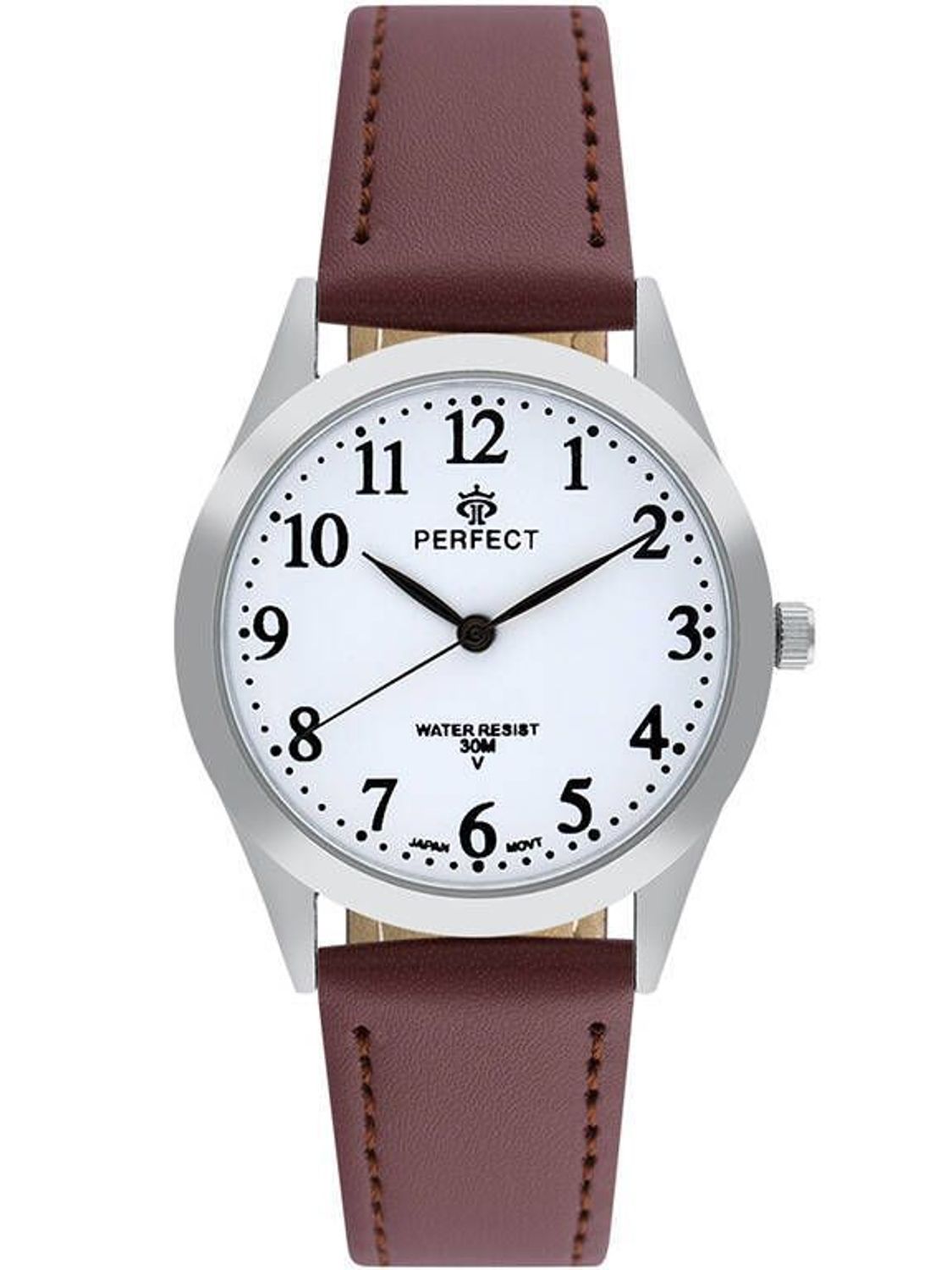 Zegarek damski Perfect GX004-02 na brązowym pasku. Damski zegarek Perfect. Zegarek damski na brązowym pasku. Zegarek damski klasyczny. Zegarek damski na prezent (1).jpg