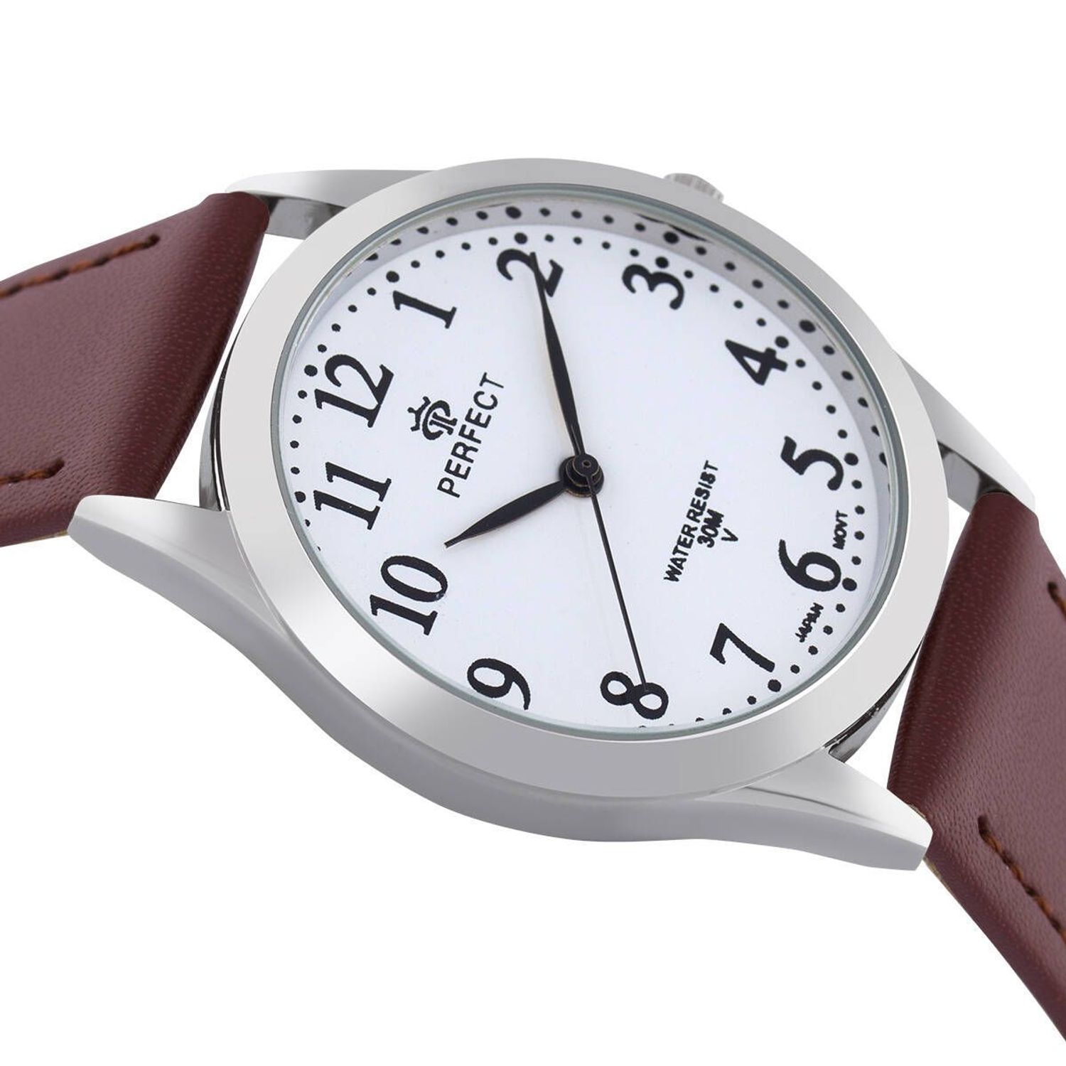 Zegarek damski Perfect GX004-02 na brązowym pasku. Damski zegarek Perfect. Zegarek damski na brązowym pasku. Zegarek damski klasyczny. Zegarek damski na prezent (1).jpg