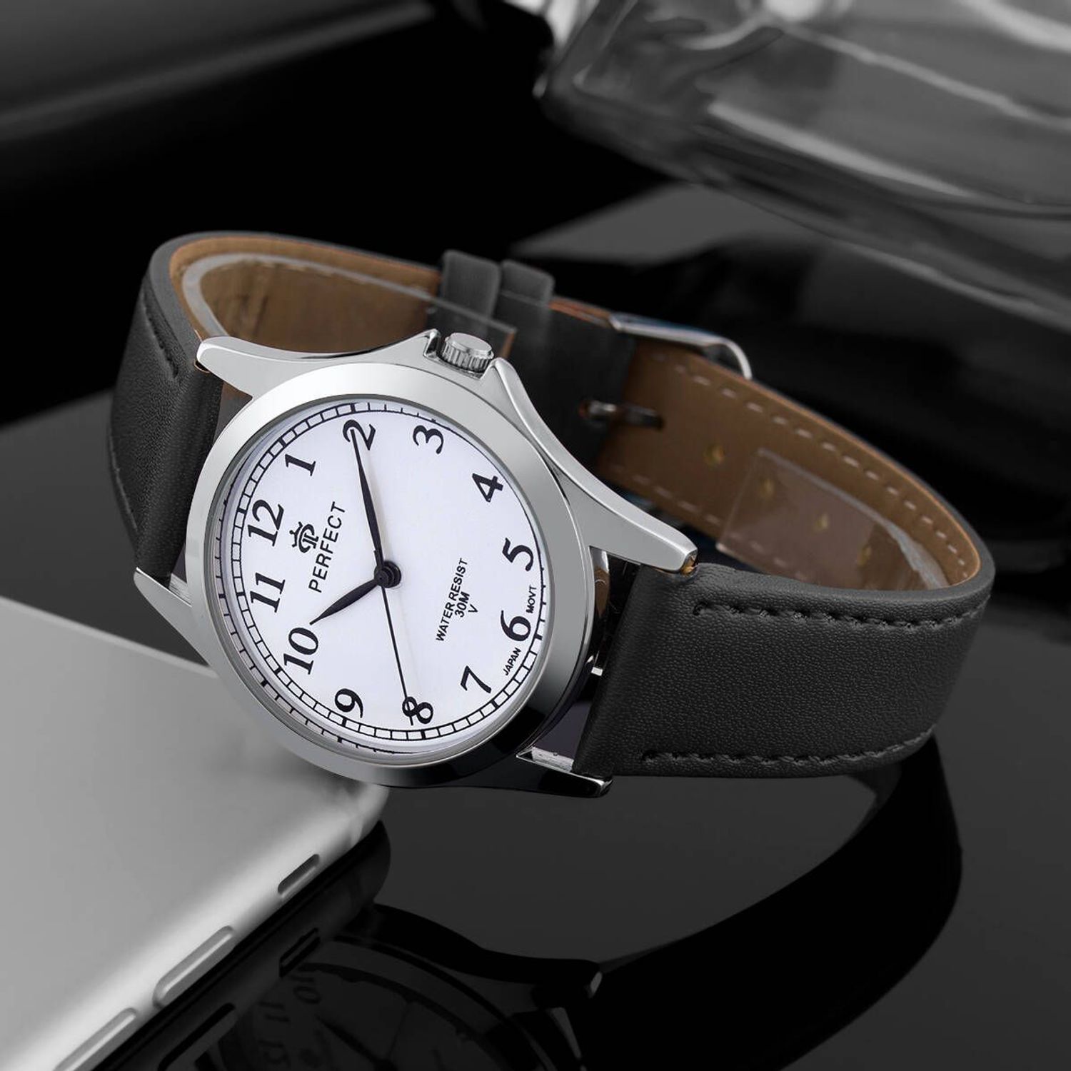 Zegarek męski Perfect GX005-01 na czarnym pasku (1).jpg