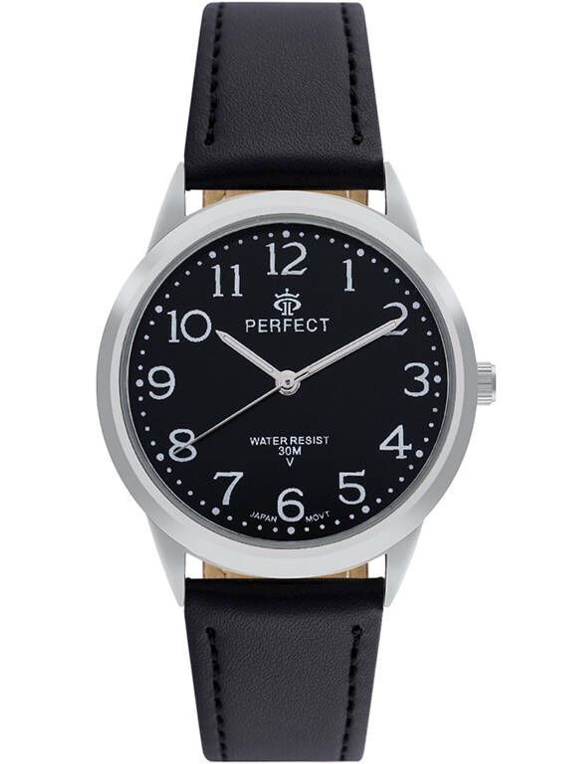 Zegarek męski Perfect GX010-05 na czarnym pasku GX010-05. Męski zegarek Perfect. Zegarek męski na czarnym pasku. Zegarek męski klasyczny. Zegarek męski na prezent. Zegarek z wyraźną tarcza.  (3).jpg
