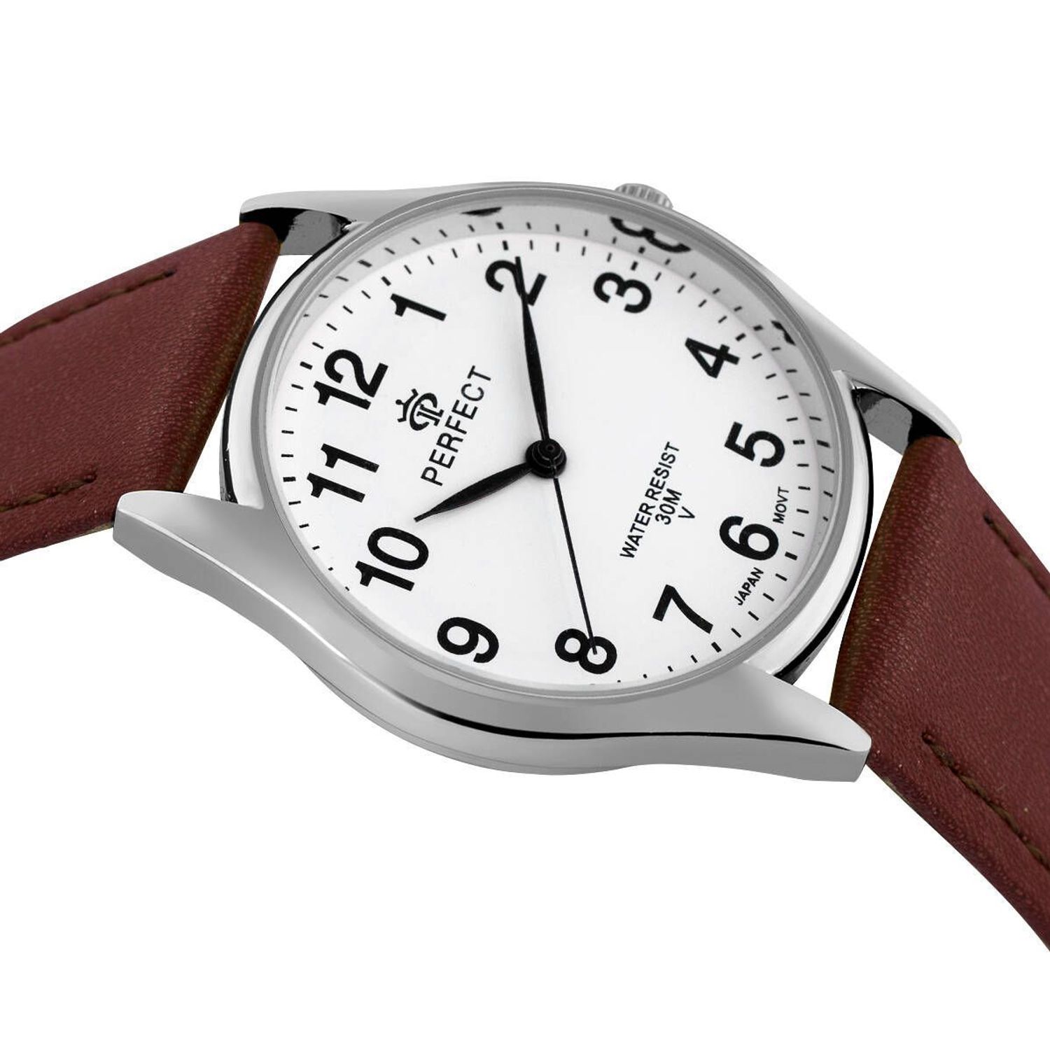 Zegarek damski Perfect GX018-02 na brązowym pasku (3).jpg