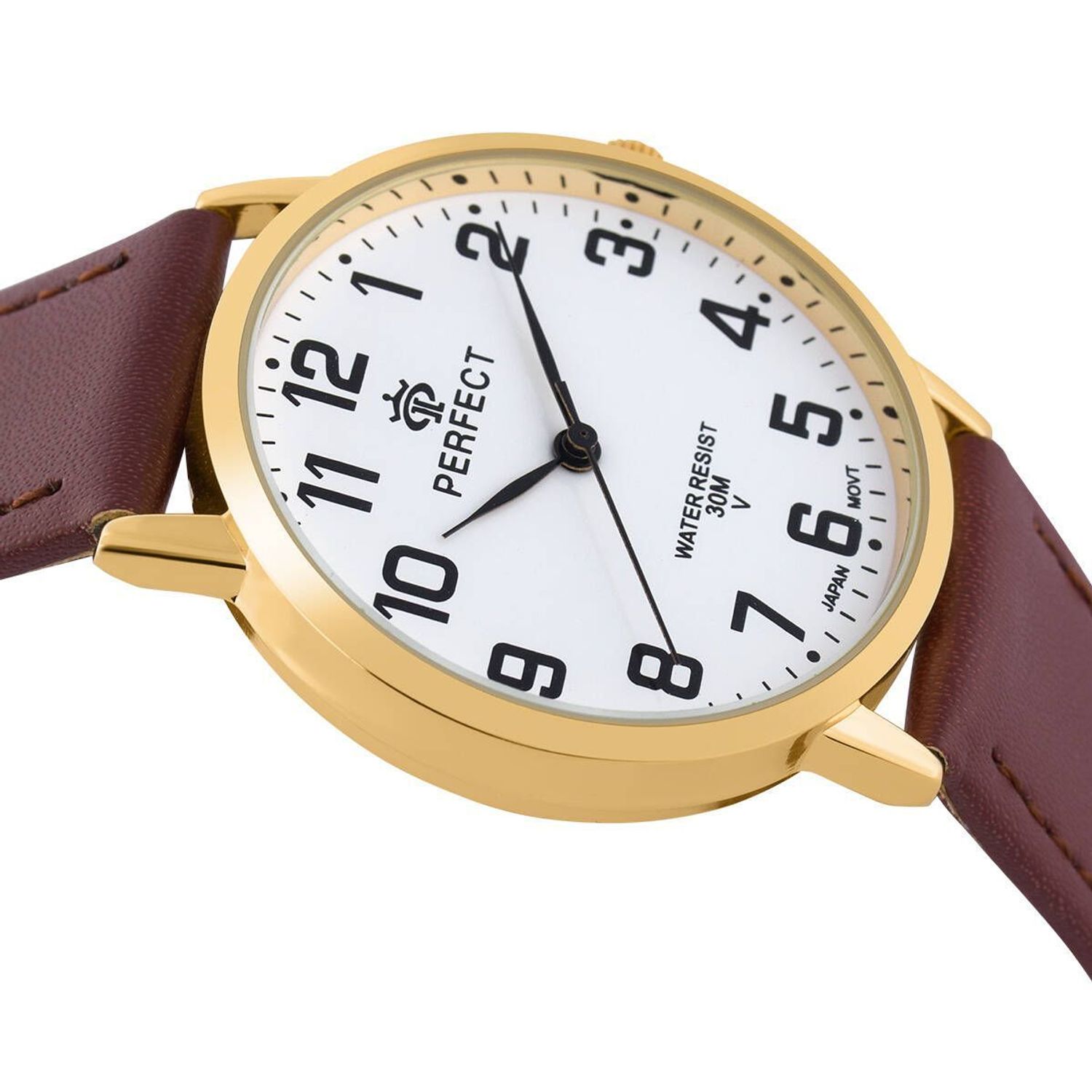 Zegarek damski Perfect GX093-12 na brązowym pasku Damski zegarek Perfect. Zegarek damski na brązowym pasku. Zegarek damski klasyczny. Zegarek damski na prezent (1).jpg