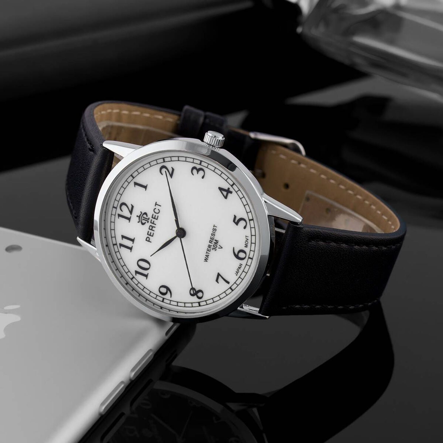 Zegarek męski Perfect GX411-011 na czarnym pasku (2).jpg