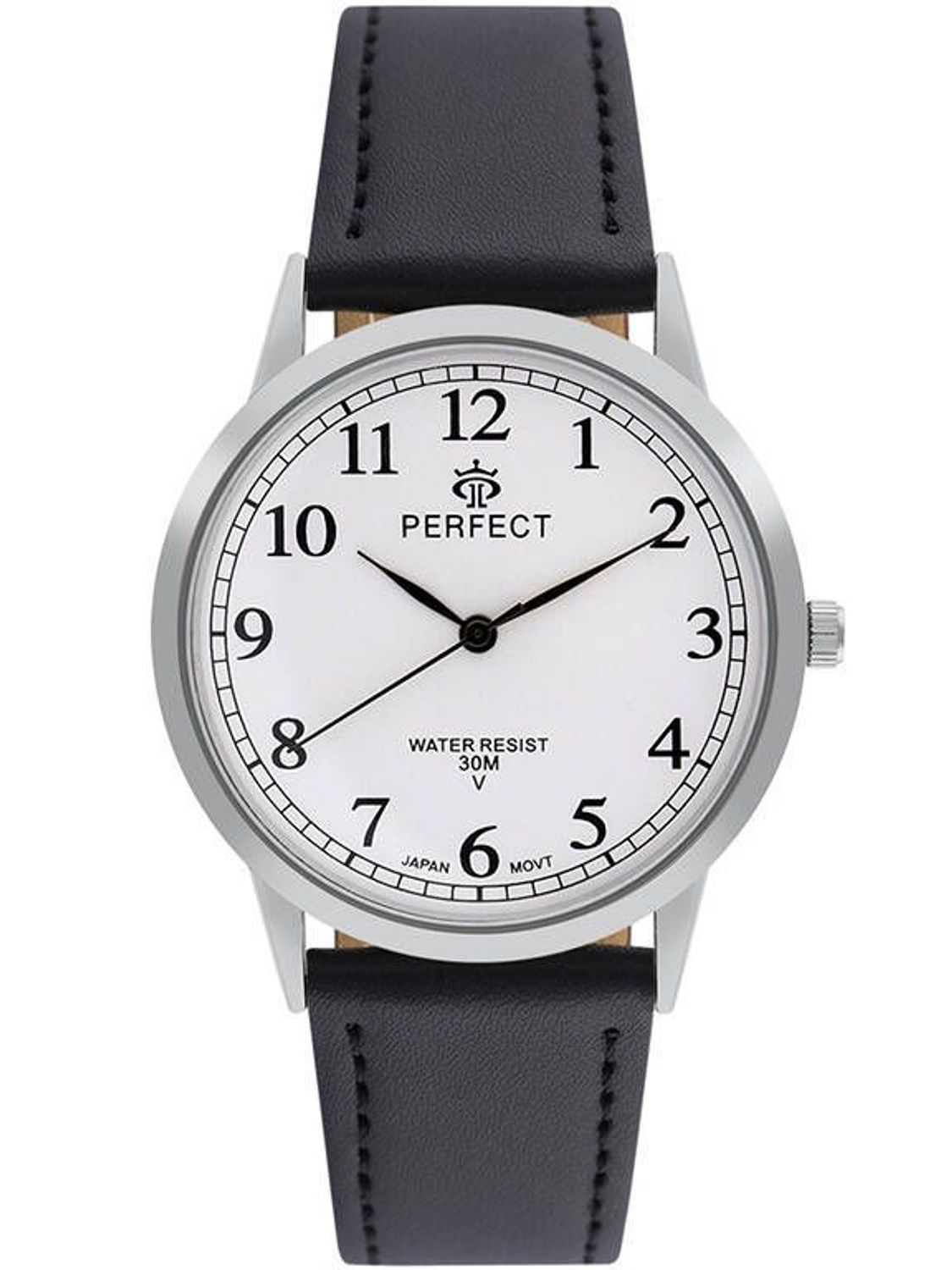 Zegarek męski Perfect GX411-03 na czarnym pasku. Męski zegarek Perfect. Zegarek męski na czarnym pasku. Zegarek męski klasyczny. Zegarek męski na prezent. Zegarek z wyraźną tarcza (2).jpg