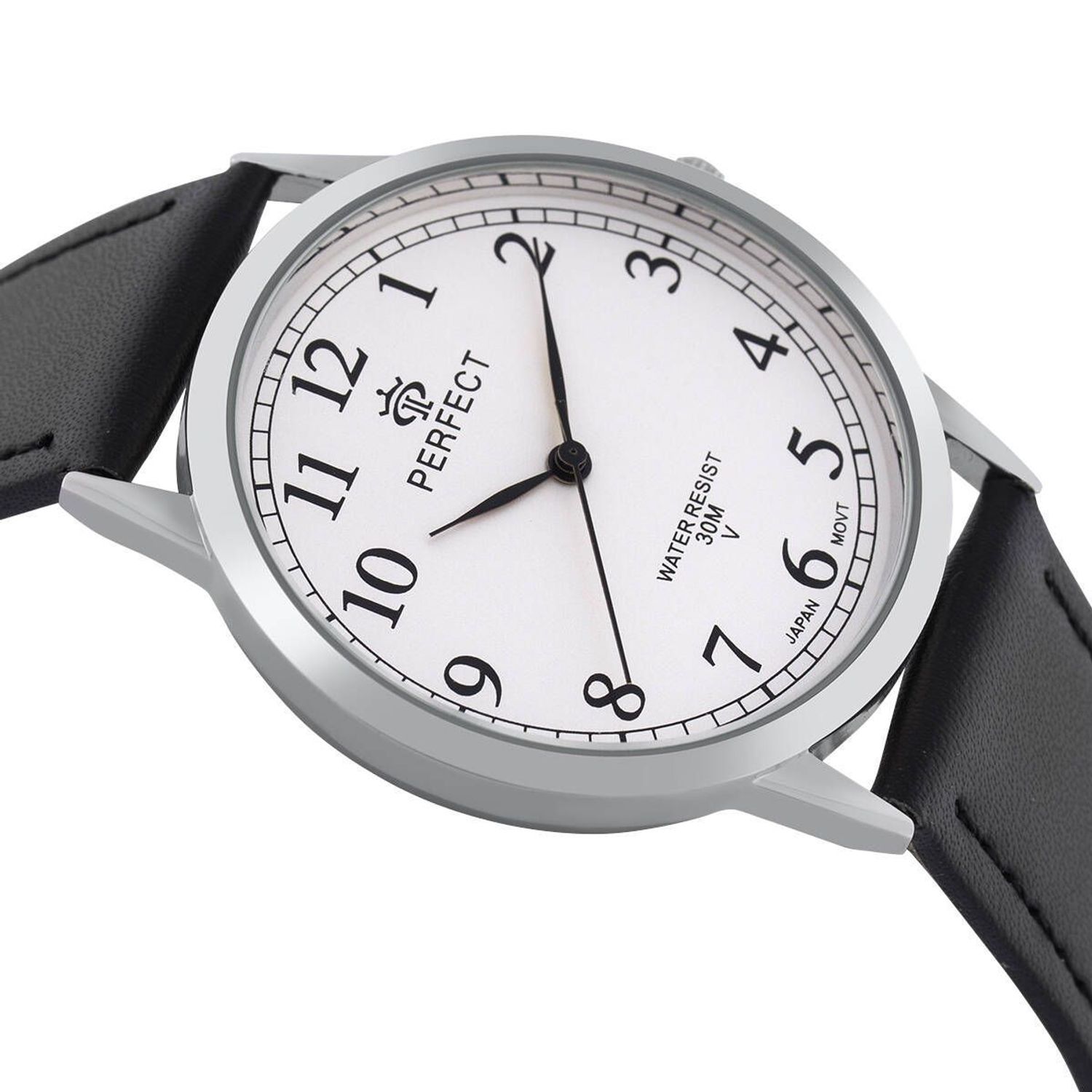 Zegarek męski Perfect GX411-03 na czarnym pasku. Męski zegarek Perfect. Zegarek męski na czarnym pasku. Zegarek męski klasyczny. Zegarek męski na prezent. Zegarek z wyraźną tarcza (2).jpg
