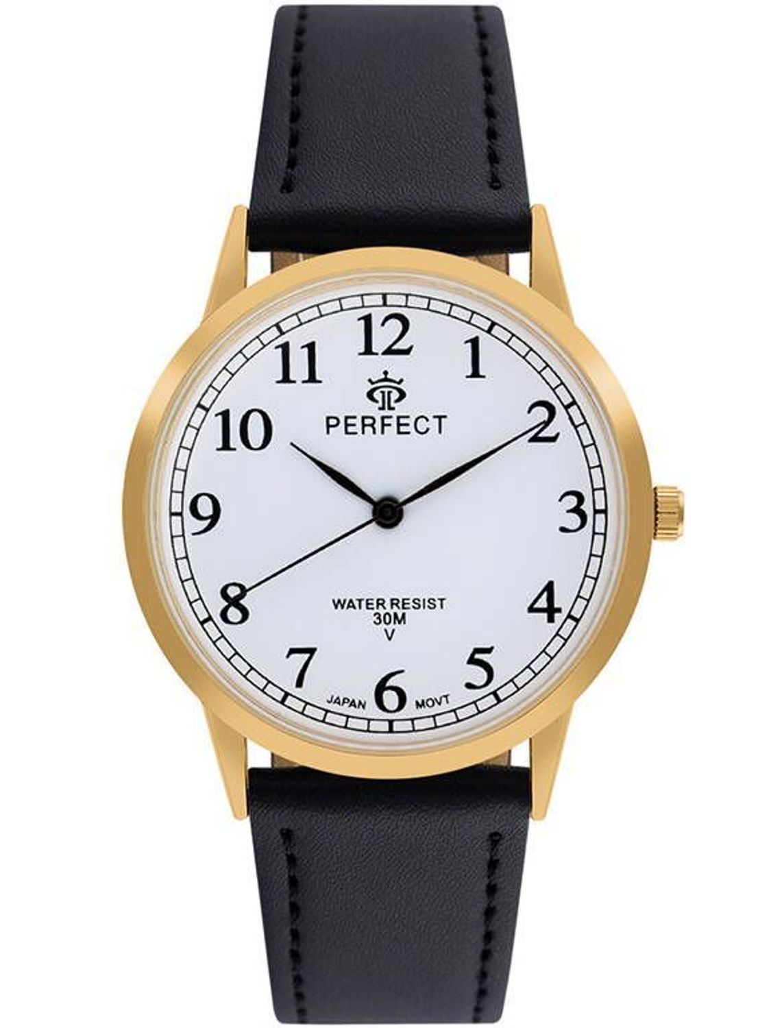 Zegarek męski Perfect GX411-11 na czarnym pasku. Męski zegarek Perfect. Zegarek męski na czarnym pasku. Zegarek męski klasyczny. Zegarek męski na prezent. Zegarek z wyraźną tarcza (2).jpg