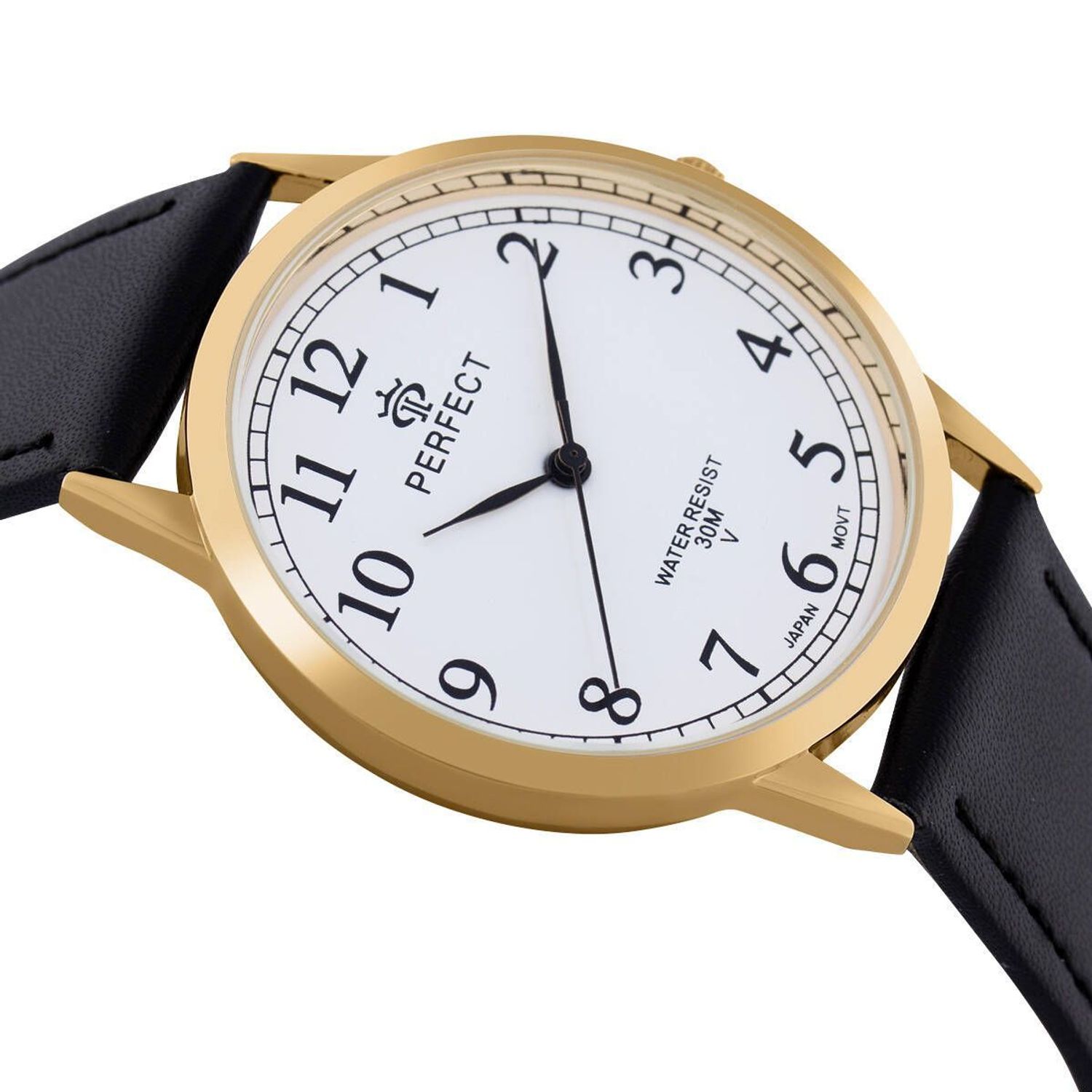 Zegarek męski Perfect GX411-11 na czarnym pasku. Męski zegarek Perfect. Zegarek męski na czarnym pasku. Zegarek męski klasyczny. Zegarek męski na prezent. Zegarek z wyraźną tarcza (2).jpg
