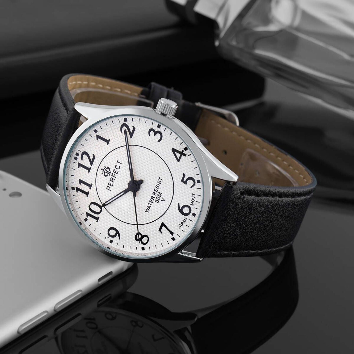 Zegarek męski Perfect GXB141-03 na czarnym pasku (2).jpg