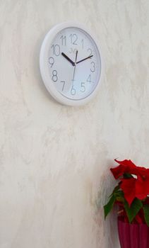 Zegar ścienny biały JVD 25 cm H612.21 ✓Zegary ścienne białe ✓Zegar ścienny do kuchni  (2).JPG