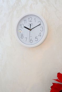 Zegar ścienny biały JVD 25 cm H612.21 ✓Zegary ścienne białe ✓Zegar ścienny do kuchni  (3).JPG