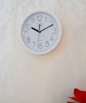 Zegar ścienny biały JVD 25 cm H612.21 ✓Zegary ścienne białe ✓Zegar ścienny do kuchni  (4).JPG