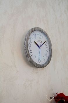 Zegar ścienny szary JVD 25 cm H612.22 ✓Zegary ścienne białe ✓Zegar ścienny do kuchni ✓Nowoczesne zegary (1).JPG