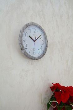 Zegar ścienny szary JVD 25 cm H612.22 ✓Zegary ścienne białe ✓Zegar ścienny do kuchni ✓Nowoczesne zegary (3).JPG
