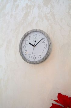 Zegar ścienny szary JVD 25 cm H612.22 ✓Zegary ścienne białe ✓Zegar ścienny do kuchni ✓Nowoczesne zegary (5).JPG