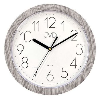 Zegar ścienny szary JVD 25 cm H612.22 ✓Zegary ścienne białe ✓Zegar ścienny do kuchni ✓Nowoczesne zegary✓.jpg