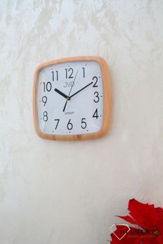 Zegar ścienny JVD H615.3 Zegar ścienny JVD imitujący drewno, który będzie idealnym zegarem do biura (3).JPG