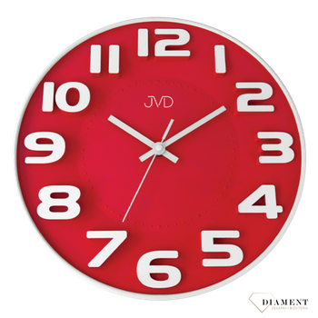 Zegar ścienny JVD intensywna czerwień HA5848.4 Zegar na ścianę do pokoju czerwony ✓Zegary ścienne ✓Zegar ścienny do salonu do zegary do kuchni zegar dla dziecka✓ klasyczne zegary ✓ Autoryzowany sklep ✓ Kurier Gratis 24h.png