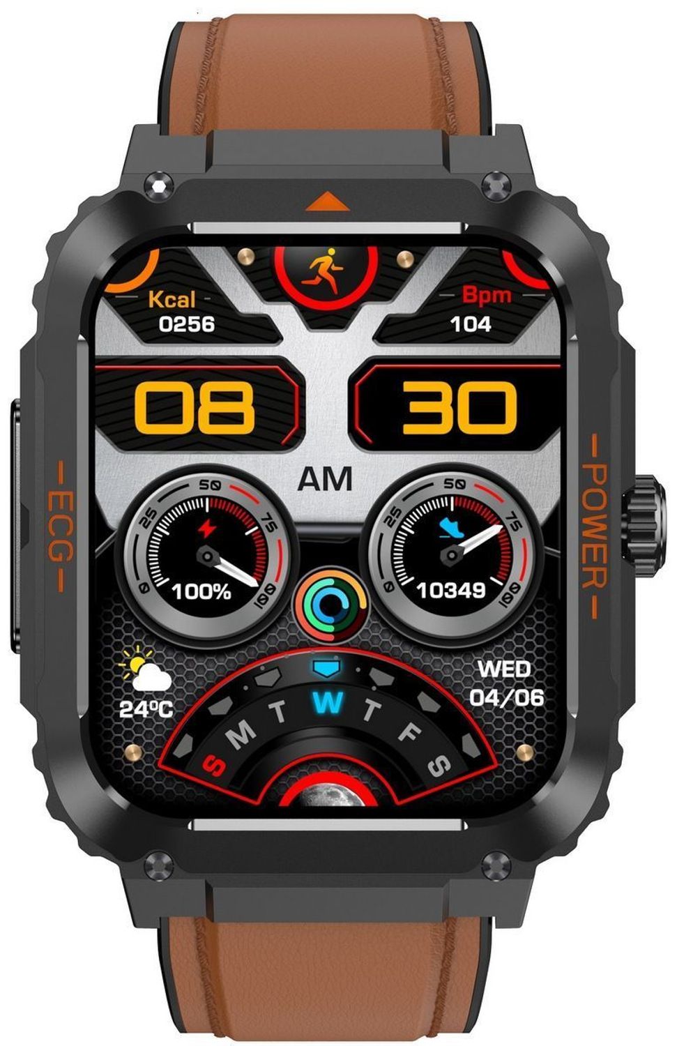 Nowoczesny smartwatch Hagen HB21 z ekranem 1.92”, pomiarem glukozy, EKG, SpO₂, 100+ trybami sportowymi, IP67, aplikacją H Band. Zdrowie i technologia na Twoim nadgarstku.1.jpg