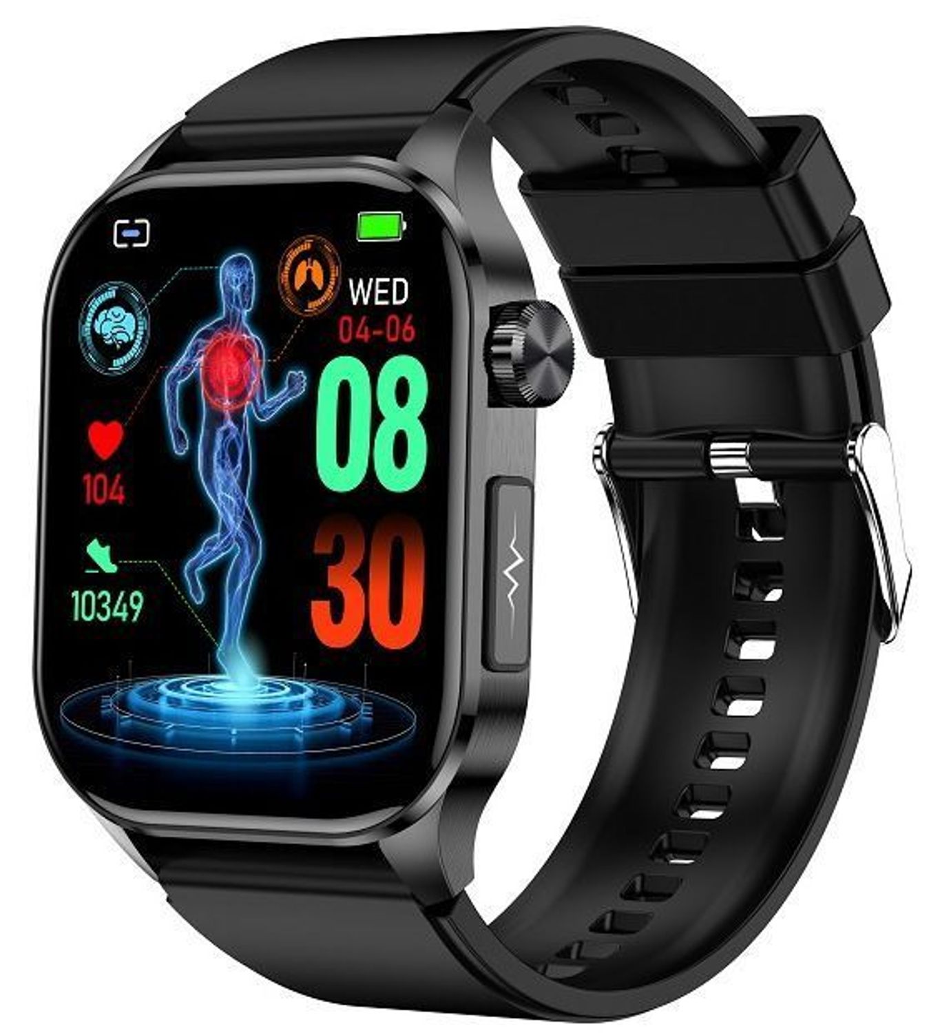 Odkryj Smartwatch HB30 z ekranem AMOLED 2.04”, funkcjami EKG, glukozy, SpO₂ i 100+ trybami sportowymi. Wodoszczelność IP68, aplikacja H Band, język polski.333.jpg
