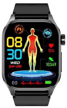 Odkryj Smartwatch HB30 z ekranem AMOLED 2.04”, funkcjami EKG, glukozy, SpO₂ i 100+ trybami sportowymi. Wodoszczelność IP68, aplikacja H Band, język polski.333.jpg
