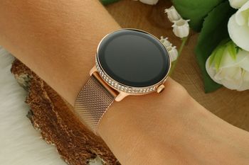 Smartwatch Damski Hagen HB39 IP68 Różowe Złoto cyrkonie.jpg