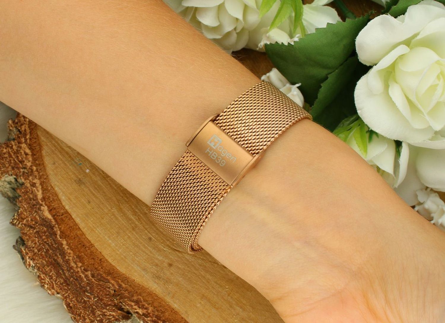 Smartwatch Damski Hagen HB39 IP68 Różowe Złoto.jpg