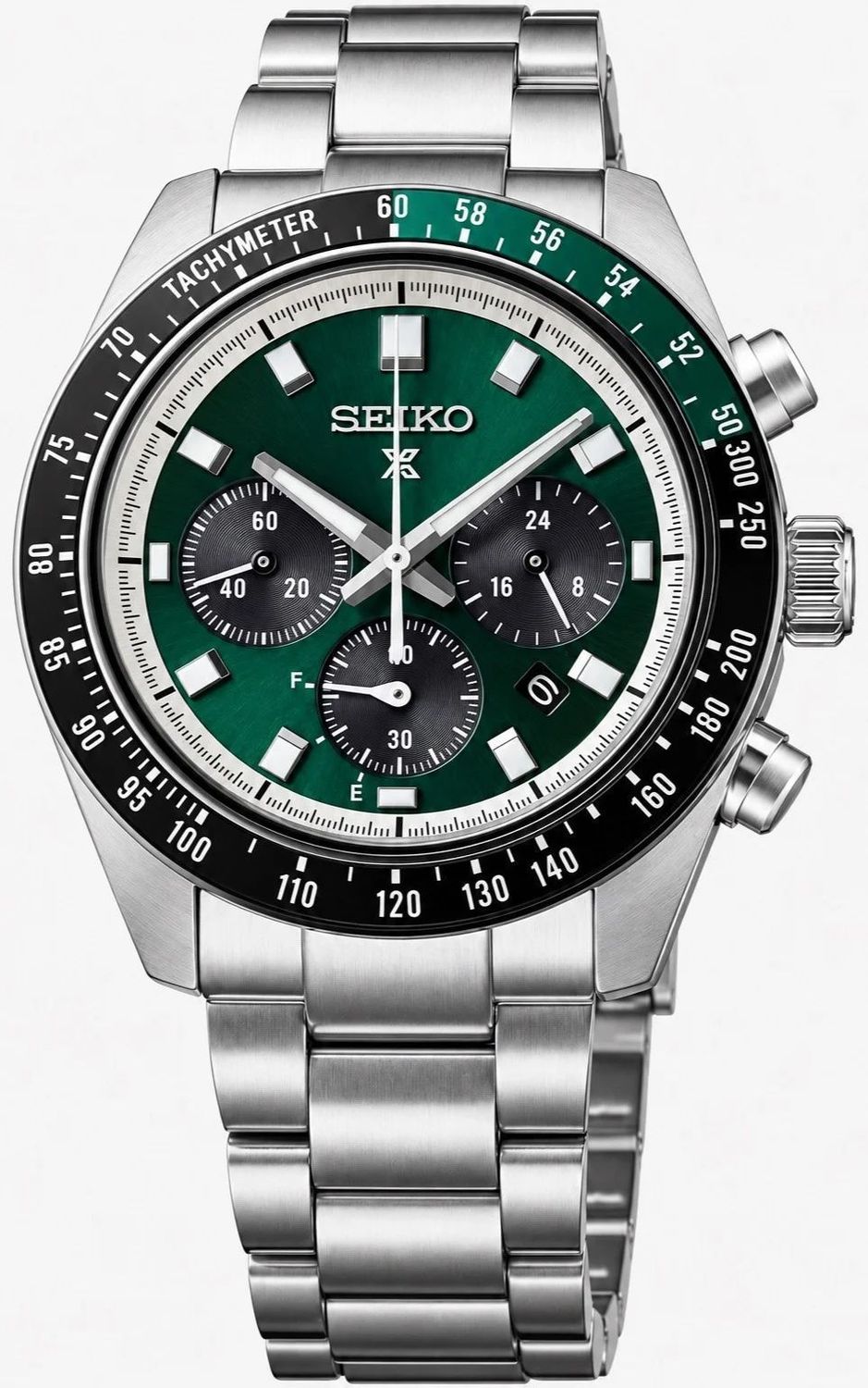 Zegarek męski Seiko Prospex Speedtimer HBJ003P1 Solar – zielona tarcza, stalowa bransoleta mm.jpg