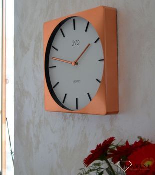 Zegar ścienny kwadratowy różowe złoto JVD HC10.3  ✓ zegar ścienny nowoczesny ✓zegary ścienne w sklepie z zegarami Zegarki-Diament.pl  (8).JPG