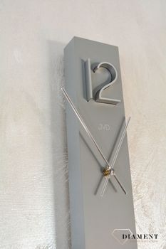 Zegar ścienny szary JVD słupek Prosty styl HC26.3. Zegar ścienny 3D szary zegar HC26.3. Elegancki zegar na korytarz. Nowoczesny zegar do kuchni. Minimalistyczny zegar szary. Szare zegary na ścianę.  (7).JPG