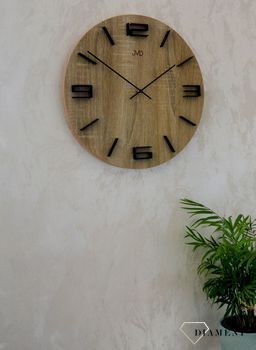 Zegar ścienny drewniany JVD 39 cm duży HC27.3. Nowoczesny zegar ścienny HC27 (3).JPG