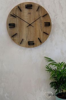 Zegar ścienny drewniany JVD 39 cm duży HC27.3. Nowoczesny zegar ścienny HC27 (7).JPG