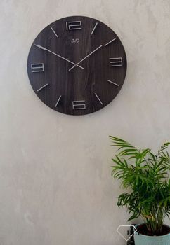 Zegar ścienny drewniany JVD 39 cm duży HC27.4.  Nowoczesny zegar ścienny HC27 (1).JPG