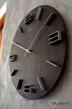 Zegar ścienny drewniany JVD 39 cm duży HC27.4.  Nowoczesny zegar ścienny HC27 (6).JPG