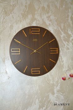 Zegar ścienny nowoczesny JVD HC32.4 brązowy ✓ZEGAR ŚCIENNY ✓ Nowoczesny zegar ✓Zegar na ścianę ✓ Zegary i budziki w sklepie (2).JPG