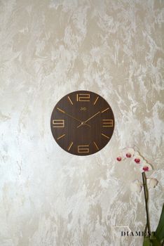 Zegar ścienny nowoczesny JVD HC32.4 brązowy ✓ZEGAR ŚCIENNY ✓ Nowoczesny zegar ✓Zegar na ścianę ✓ Zegary i budziki w sklepie (4).JPG