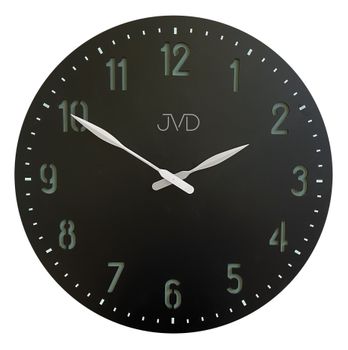 Zegar na ścianę JVD do salonu duży 50 cm Czarny HC39.1hj.jpg