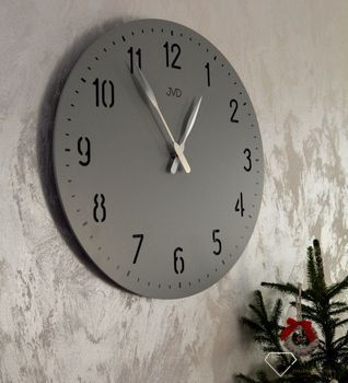 Zegar na ścianę do salonu duży 50 cm Szary HC39.3. Nowoczesny zegar na ścianę HC39.3  (2).JPG
