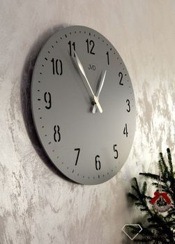 Zegar na ścianę do salonu duży 50 cm Szary HC39.3. Nowoczesny zegar na ścianę HC39.3  (3).JPG