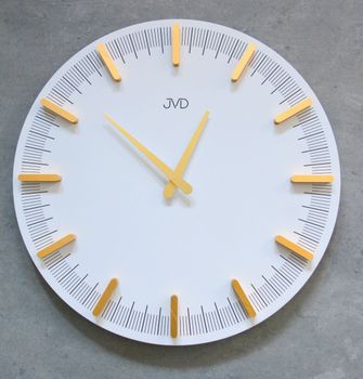 Zegar ścienny JVD biały nowoczesny design HC401.1. Białe dodatki do domu. Duży zegary do nowoczesnych wnętrz (3).JPG
