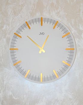 Zegar ścienny JVD biały nowoczesny design HC401.1. Białe dodatki do domu. Duży zegary do nowoczesnych wnętrz (6).JPG