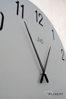 Zegar na ścianę do salonu szary, duży 70 cm HC43..JPG